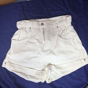 White high waisted shorts Small